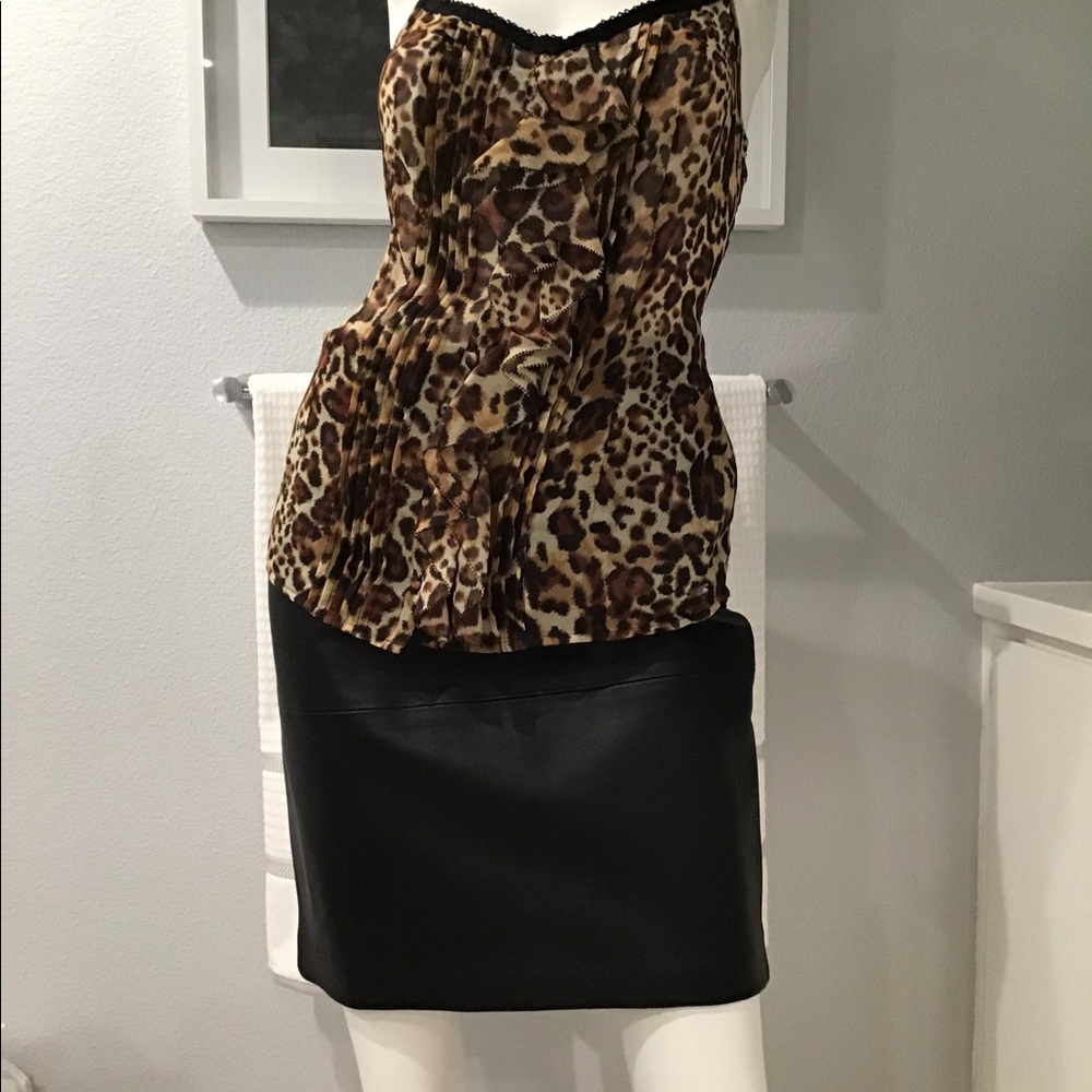 Leather skirt